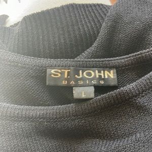 CLASSIC St. John Basics Black Knit Tank Vest Size large